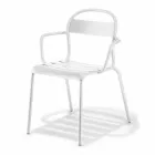 Sedia da Esterno in Alluminio Impilabile Made in Italy, 4 Pezzi - Ulyssa Viadurini