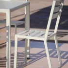 Sedia da Esterno in Ferro Verniciato Bianco Perla Made in Italy 4 Pezzi - Bernie Viadurini