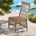 Sedia da Esterno in Polyrattan con Cuscino Opzionale - Gigi