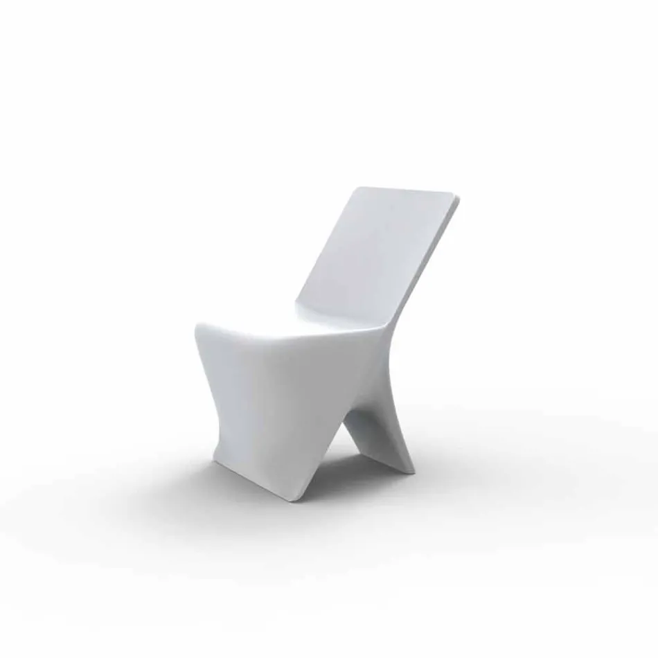 Sedia da giardino di design moderno Sloo by Vondom, in polietilene Viadurini