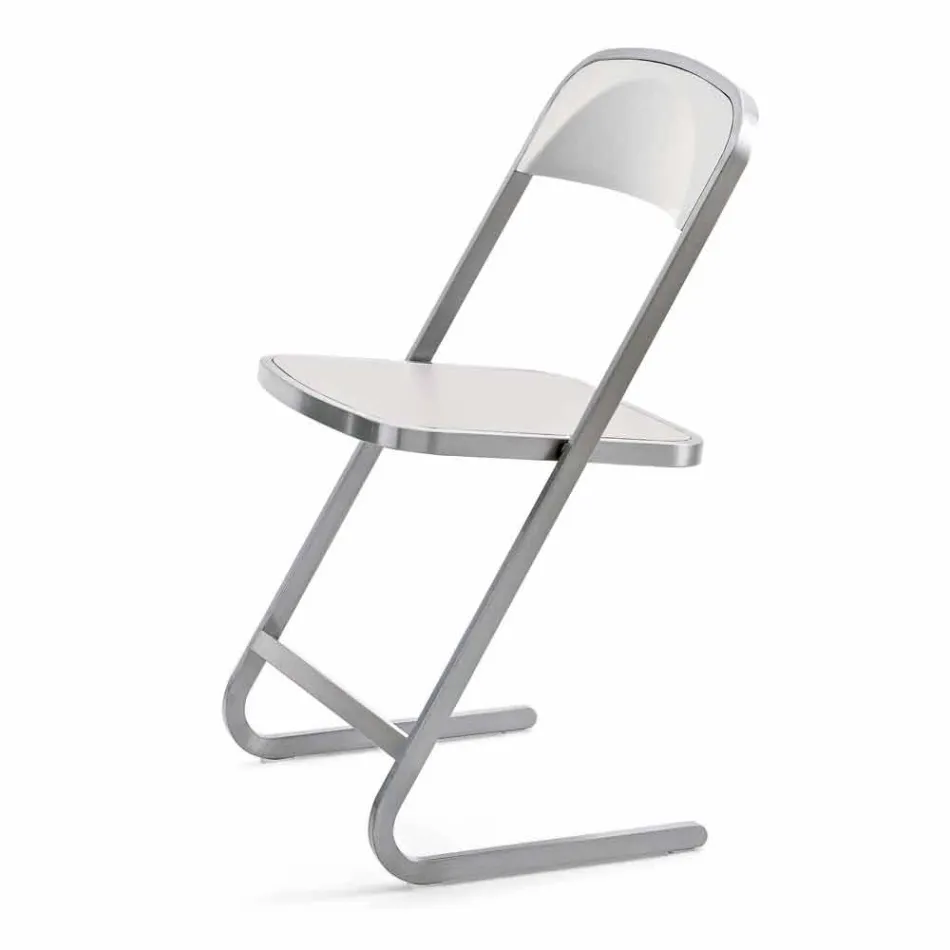 Sedia da Giardino Impilabile in Acciaio Design Moderno Made in Italy - Boston Viadurini