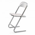 Sedia da Giardino Impilabile in Acciaio Design Moderno Made in Italy - Boston