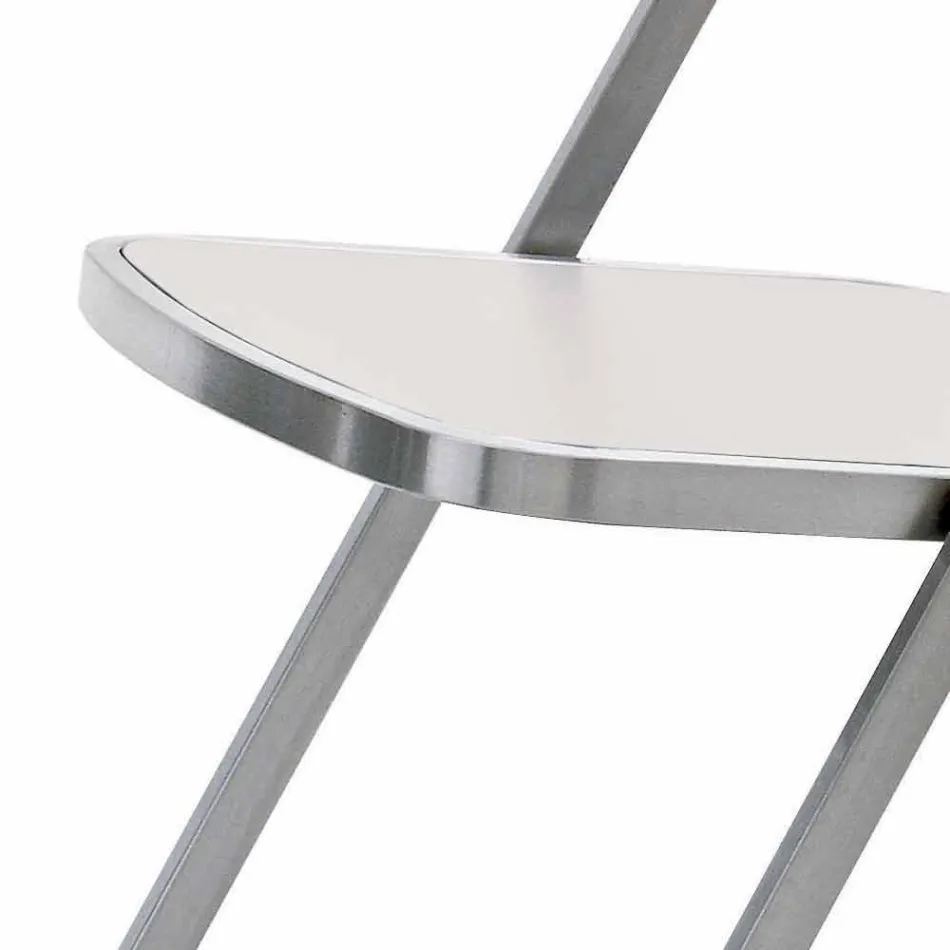 Sedia da Giardino Impilabile in Acciaio Design Moderno Made in Italy - Boston Viadurini