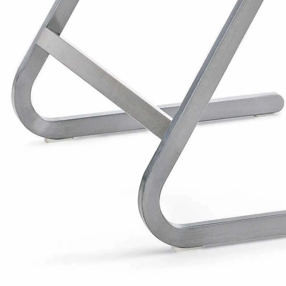 Sedia da Giardino Impilabile in Acciaio Design Moderno Made in Italy - Boston Viadurini