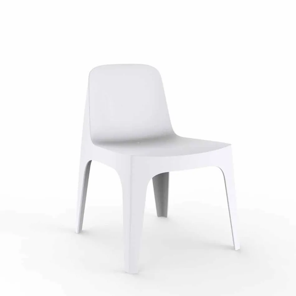 Sedia da giardino impilabile in polipropilene Solid Vondom, di design Viadurini