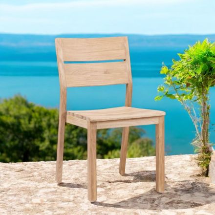 Sedia da Giardino in Legno Teak - Marie Viadurini