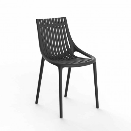 Sedia da Giardino in Plastica Colorata Impilabile 4 Pezzi - Ibiza by Vondom Viadurini