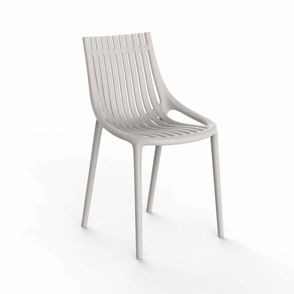 Sedia da Giardino in Plastica Colorata Impilabile 4 Pezzi - Ibiza by Vondom Viadurini
