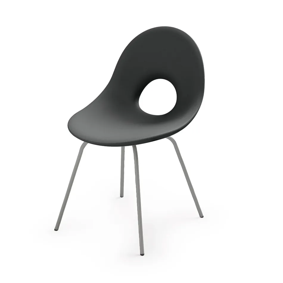 Sedia da Giardino in Polietilene e Base in Alluminio Made in Italy - Ashley Viadurini