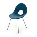 Sedia da Giardino in Polietilene e Base in Alluminio Made in Italy - Ashley