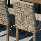 Sedia da Giardino Realizzata in Legno e Fibra in Grey Kubu - Bosco Viadurini