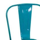 Sedia da Interno e Esterno Realizzata in Ferro di Diversi Colori - Cancelleria Viadurini