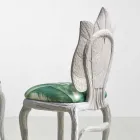 Sedia da pranzo imbottita di design moderno, made in Italy, Daniel Viadurini
