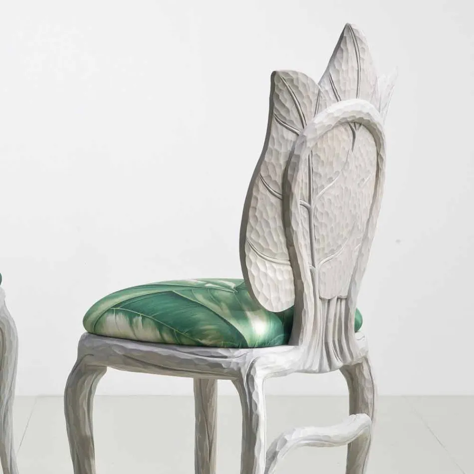 Sedia da pranzo imbottita di design moderno, made in Italy, Daniel Viadurini