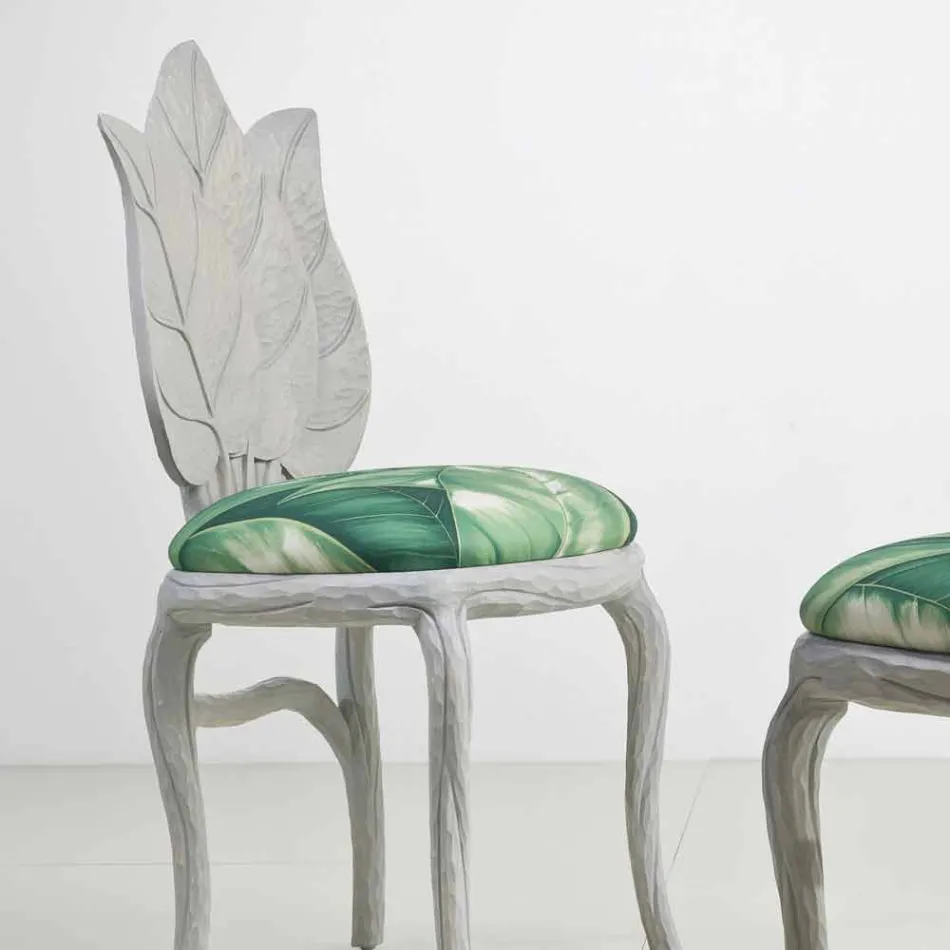 Sedia da pranzo imbottita di design moderno, made in Italy, Daniel Viadurini