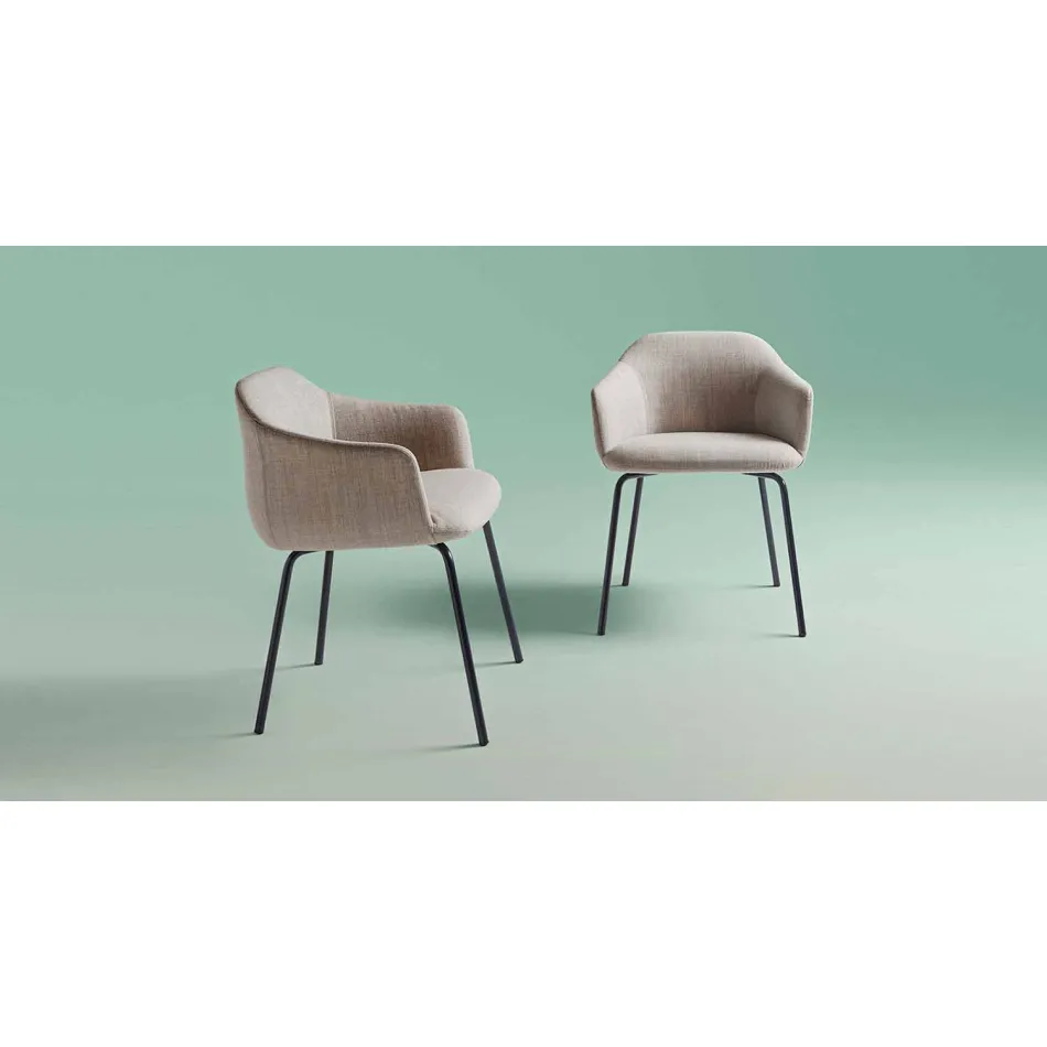 Sedia da Sala da Pranzo Moderna di Design Colorato Made in Italy - Cloe Viadurini