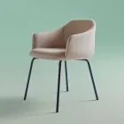 Sedia da Sala da Pranzo Moderna di Design Colorato Made in Italy - Cloe Viadurini