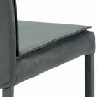 Sedia da Soggiorno Completamente Rivestita Made in Italy - Aosta Viadurini