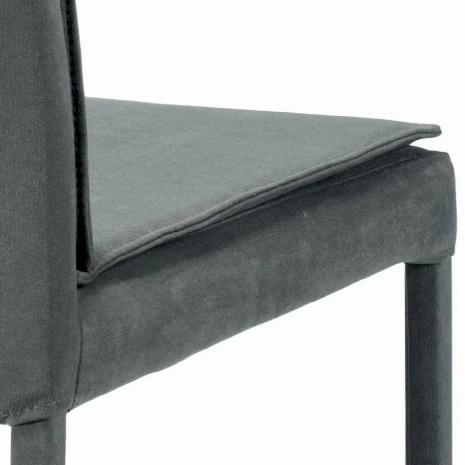 Sedia da Soggiorno Completamente Rivestita Made in Italy - Aosta Viadurini