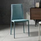 Sedia da Soggiorno Interamente Rivestita in Tessuto Made in Italy - Lorelai Viadurini