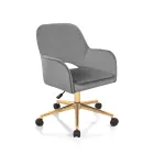 Sedia da Ufficio Base in Metallo e Seduta in Tessuto - Anguilla Viadurini