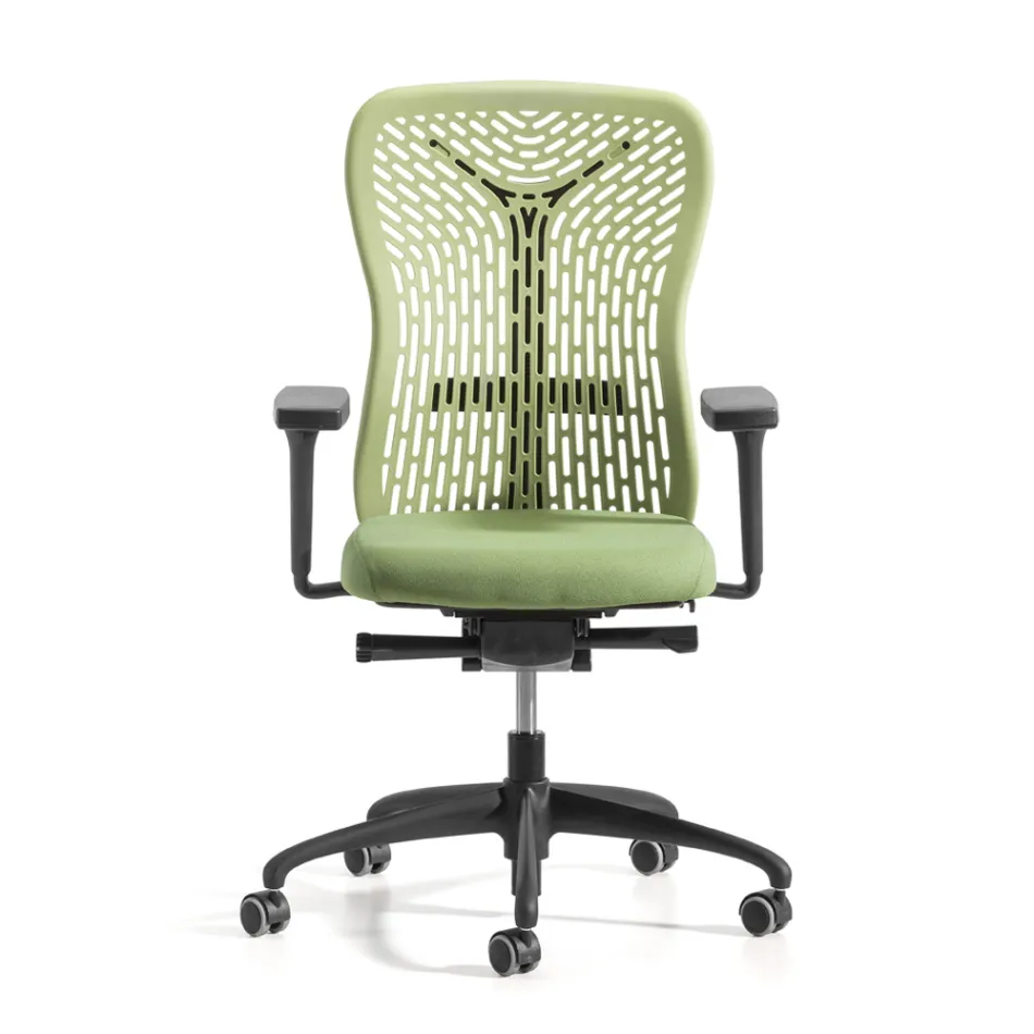 Sedia da Ufficio Ergonomica e Girevole con Braccioli Made in Italy - Fulvio Viadurini