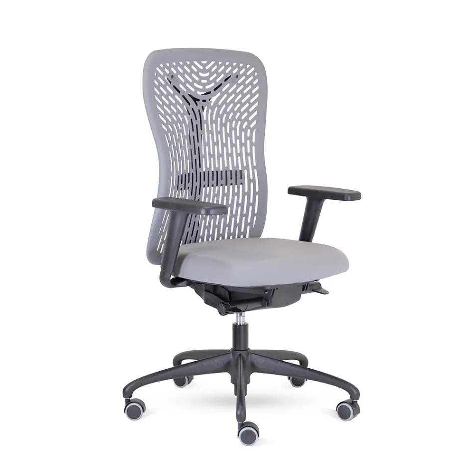 Sedia da Ufficio Ergonomica e Girevole con Braccioli Made in Italy - Fulvio Viadurini