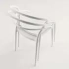 Sedia design moderno in polipropilene realizzata in Italia Pavia Viadurini