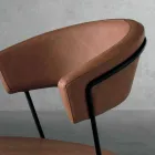 Sedia di design in metallo e tessuto prodotta in Italia Formia Viadurini