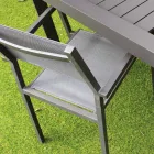 Sedia Impilabile da Giardino in Alluminio e Textilene - Ninfea Viadurini