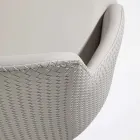 Sedia in Ecopelle con Schienale Decorato e Base in Metallo Nero, 2 Pezzi - Nima Viadurini