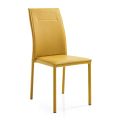 Sedia in Ecopelle da Sala da Pranzo Design Elegante Moderno - Granger