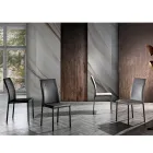 Sedia in Ecopelle da Sala da Pranzo Design Elegante Moderno - Granger Viadurini
