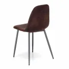 Sedia living di design moderno in similpelle, Elice, 4 pezzi Viadurini