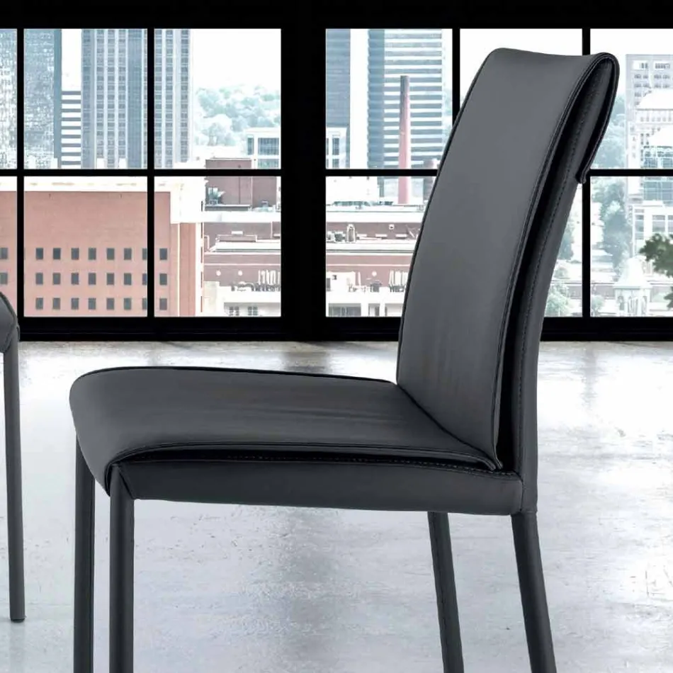 Sedia Living Moderna Imbottita e Rivestita Made in Italy – Monnalisa Viadurini