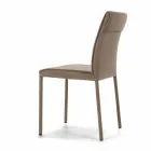 Sedia Living Moderna Imbottita e Rivestita Made in Italy – Monnalisa Viadurini