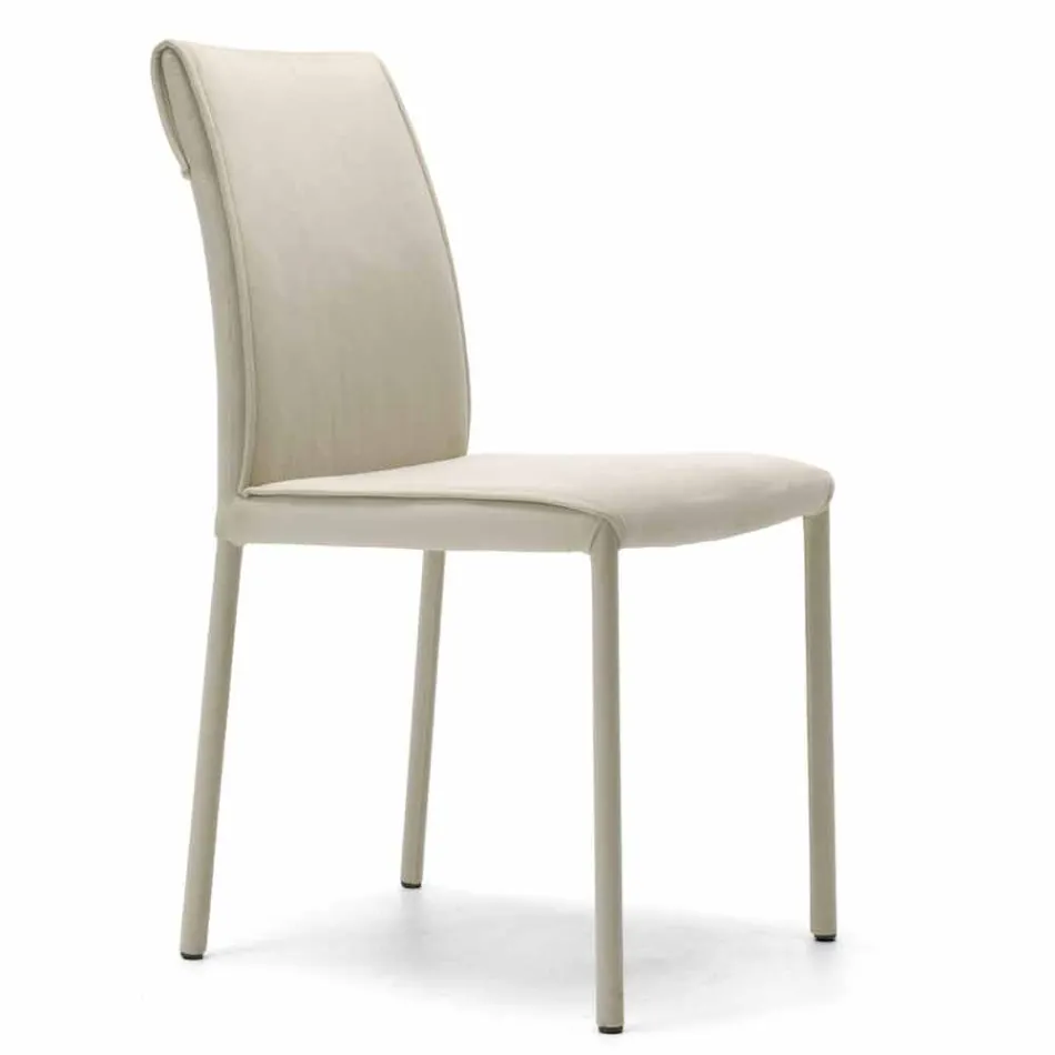 Sedia Living Moderna Imbottita e Rivestita Made in Italy – Monnalisa Viadurini