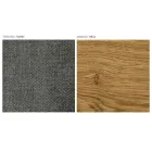 Sedia Moderna da Soggiorno in Diversi Tessuti con scocca in Legno - Wolter Viadurini