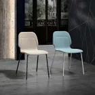 Sedia Monoscocca Moderna in Tessuto Colorato di Design - Patrick Viadurini