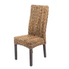 Sedia Outdoor in Intreccio di Banano con Cuscino Seduta – Safari Viadurini