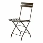 Sedia per Esterno Pieghevole in Metallo Verniciato Made in Italy, 4 Pezzi - Lori Viadurini
