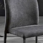 Sedia per sala da pranzo di design in tessuto made in Italy, Luigina Viadurini