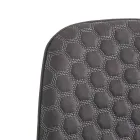Sedia per Sala da Pranzo in Microfibra e Metallo Nero Opaco 4 Pezzi - Jake Viadurini