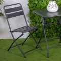 Sedia Pieghevole da Giardino Realizzata Interamente in Metallo - Nastro