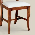 Sedia Sala da Pranzo in Legno e Tessuto Stile Classico Made in Italy - Helisa Viadurini