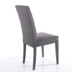 Sedia Sala da Pranzo in Microfibra e Legno Made in Italy 2 Pezzi - Simonella Viadurini