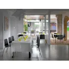 Sedia Sala Pranzo in Metallo e Polipropilene Made in Italy, 4 Pezzi - Carlita Viadurini