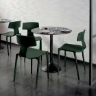 Sedie da Esterno Impilabili in Polipropilene Made in Italy, 4 Pezzi - Claribel Viadurini