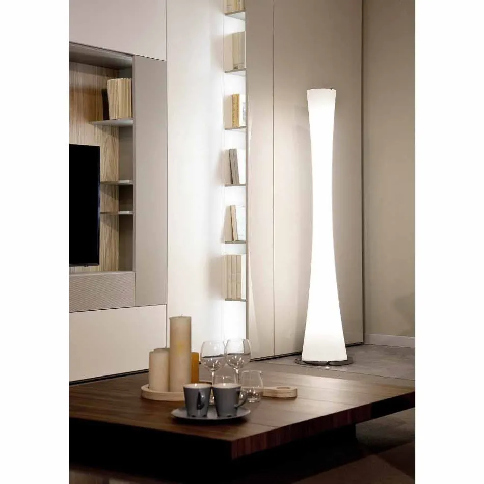 Selene Clessidra lampada da terra in vetro soffiato Ø36 H175cm  Viadurini