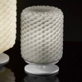 Selene Domino lampada da tavolo Ø15 H22cm,vetro soffiato fatta a mano 